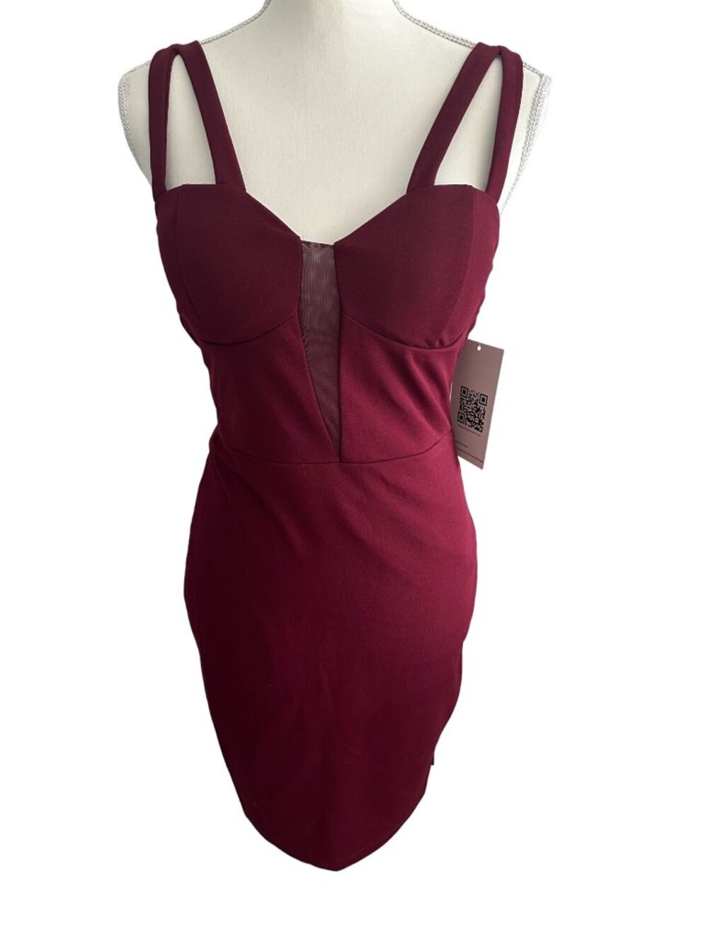 ENDLESS SUNDAE Burgundy Cocktail Dress Sz M NEW New with tags
